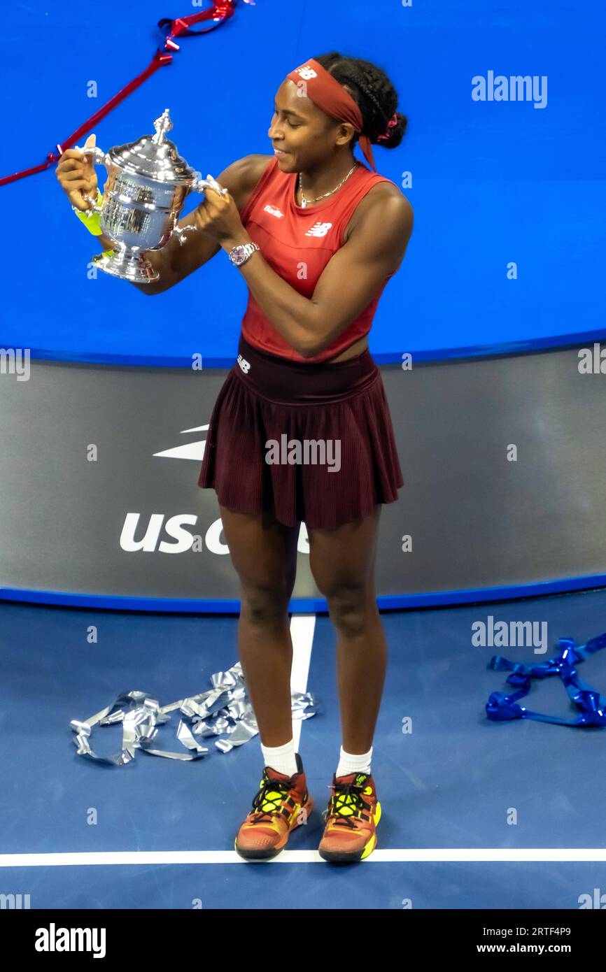 Coco Gauff (USA) wins the Women's Singles Finals at the 2023 US Open