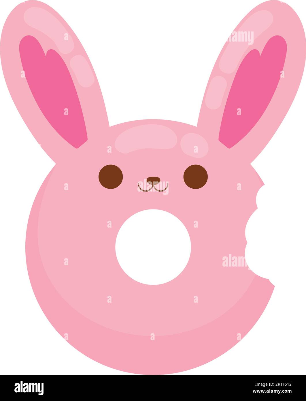 donut kawaii food icon Stock Vector Image & Art - Alamy