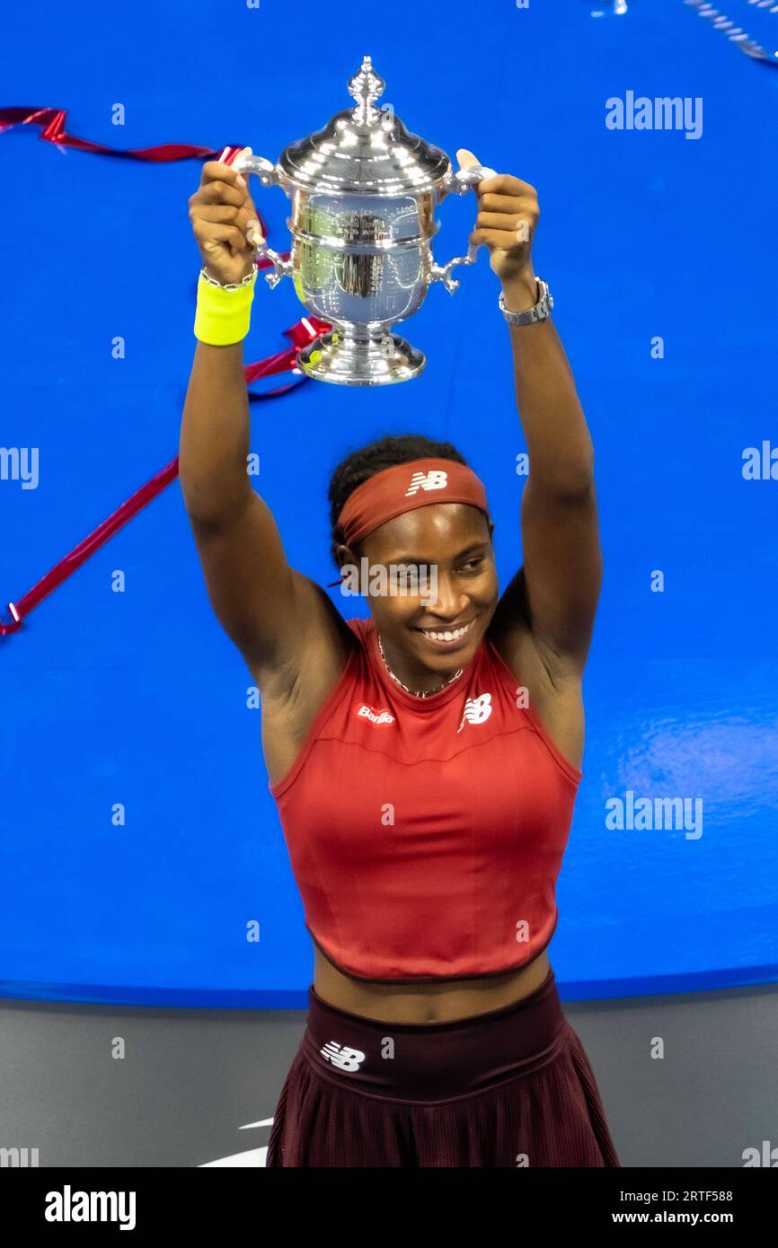 Coco Gauff (USA) wins the Women's Singles Finals at the 2023 US Open