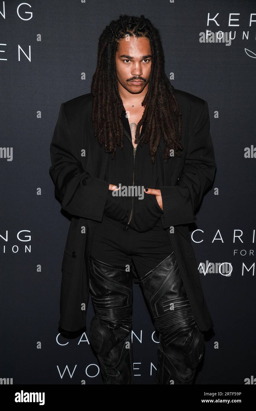 New York, USA. 12th Sep, 2023. Luka Sabbat walking on the red carpet at The Kering Foundation Caring for Women Dinner celebrating 15 years of the Kering Foundation held at The Pool Lounge in New York, NY on September 12, 2023. (Photo by Anthony Behar/Sipa USA) Credit: Sipa USA/Alamy Live News Stock Photo