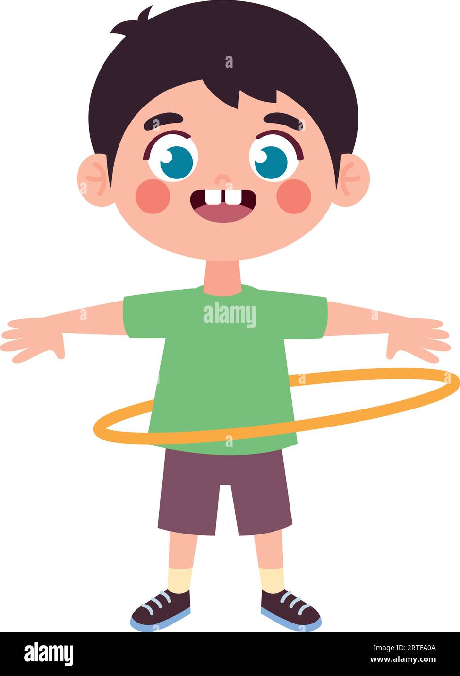 little boy with ula ula Stock Vector Image & Art Alamy