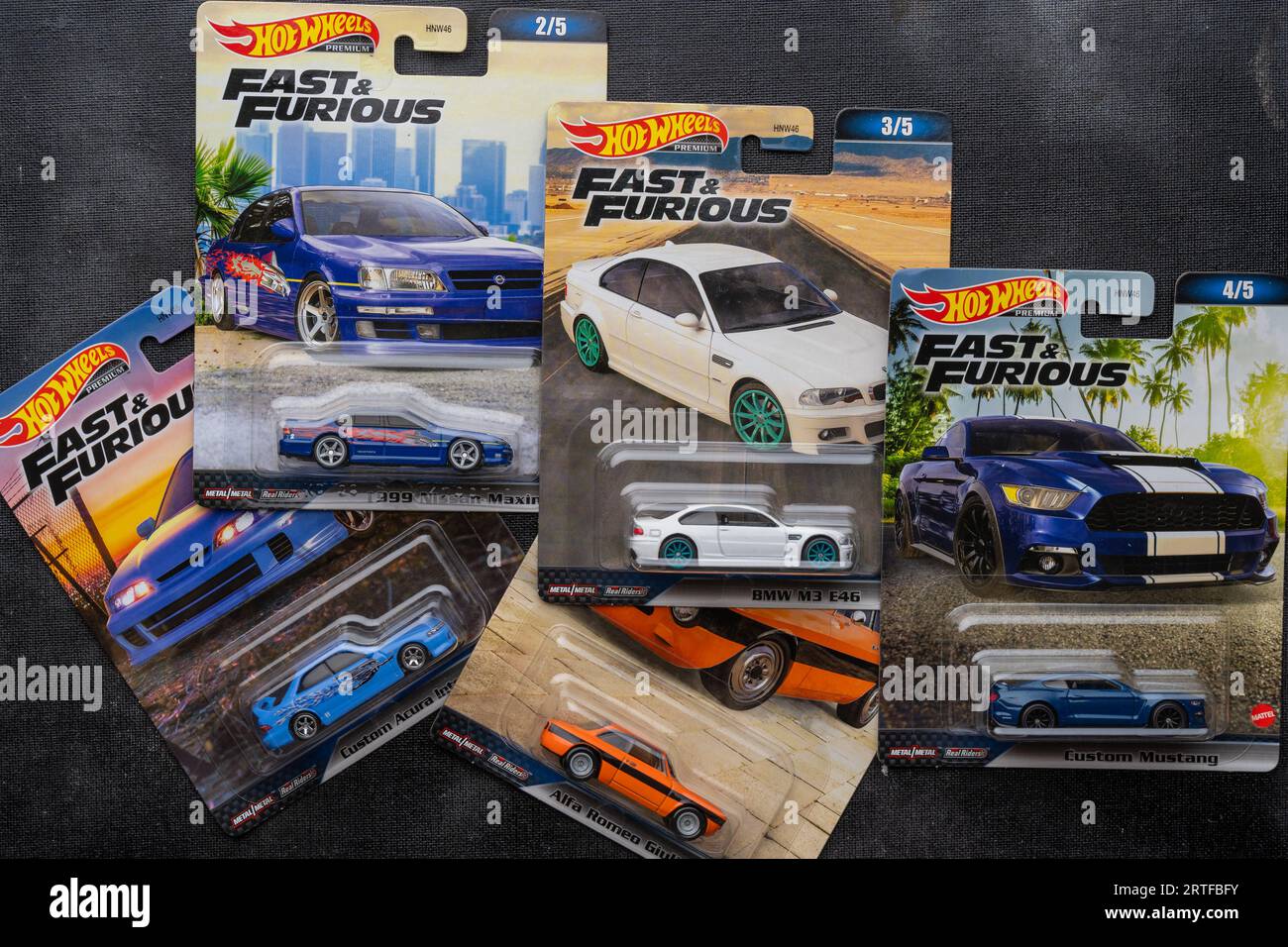 Doha, Qatar Sept 13, 2023 Pack of Fast and Furious die cast car