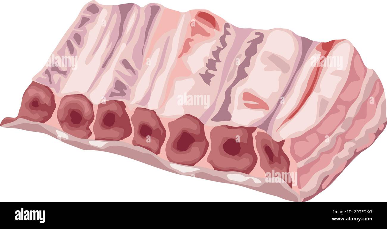 meat product pork ribs icon Stock Vector Image & Art - Alamy