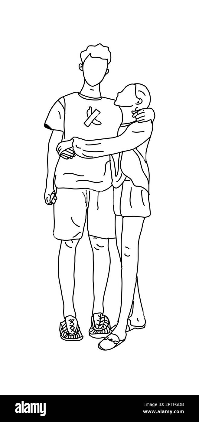 cuddling is very important for couples Stock Photo