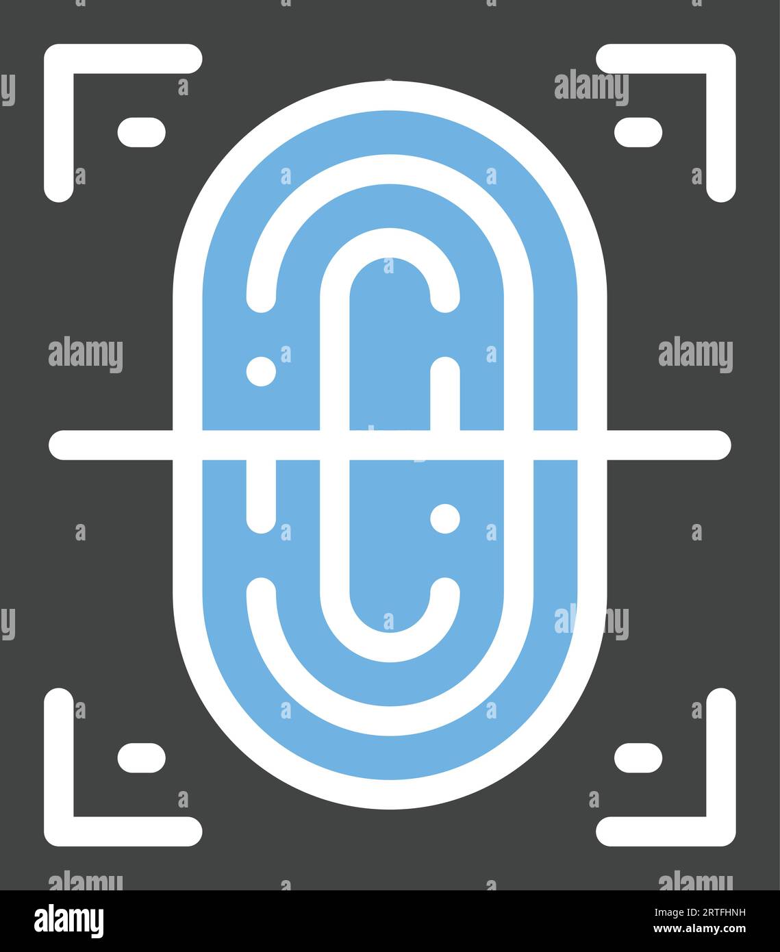 Fingerprint Scan Icon Image Stock Vector Image & Art - Alamy