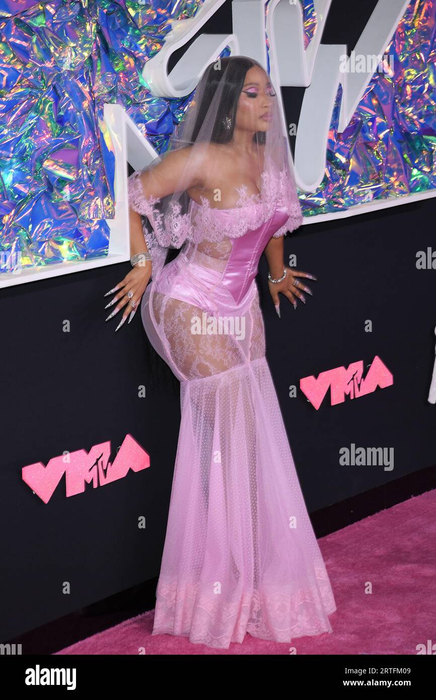 New Jersey, USA. 12th Sep, 2023. Nicki Minaj walking on the red carpet at  the 2023 MTV Video Music Awards held at the Prudential Center in Newark, NJ  on September 12, 2023. (