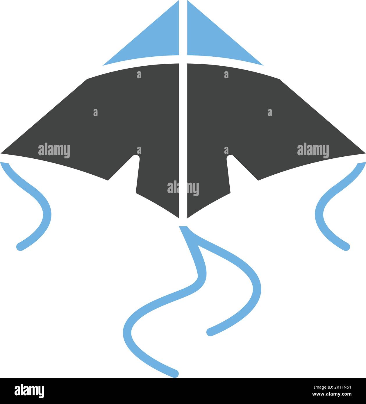 Kite Icon image. Suitable for mobile application. Stock Vector