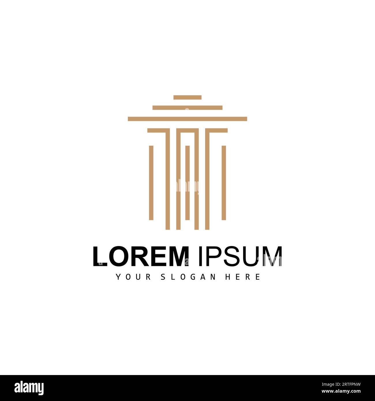 Pillar Logo, Law Design, Building Construction Pillar Vector, Product