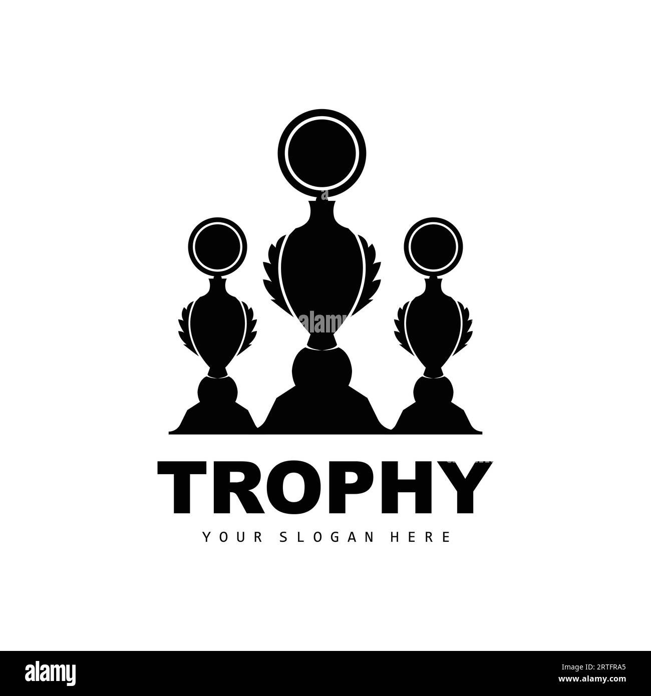 Trophy Logo Design, Award Winner Championship Trophy Vector, Success Brand  Stock Vector Image & Art - Alamy