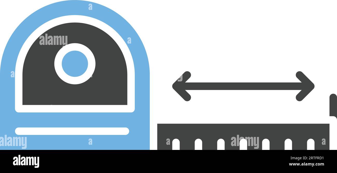 Measuring Tape Icon Image. Stock Vector