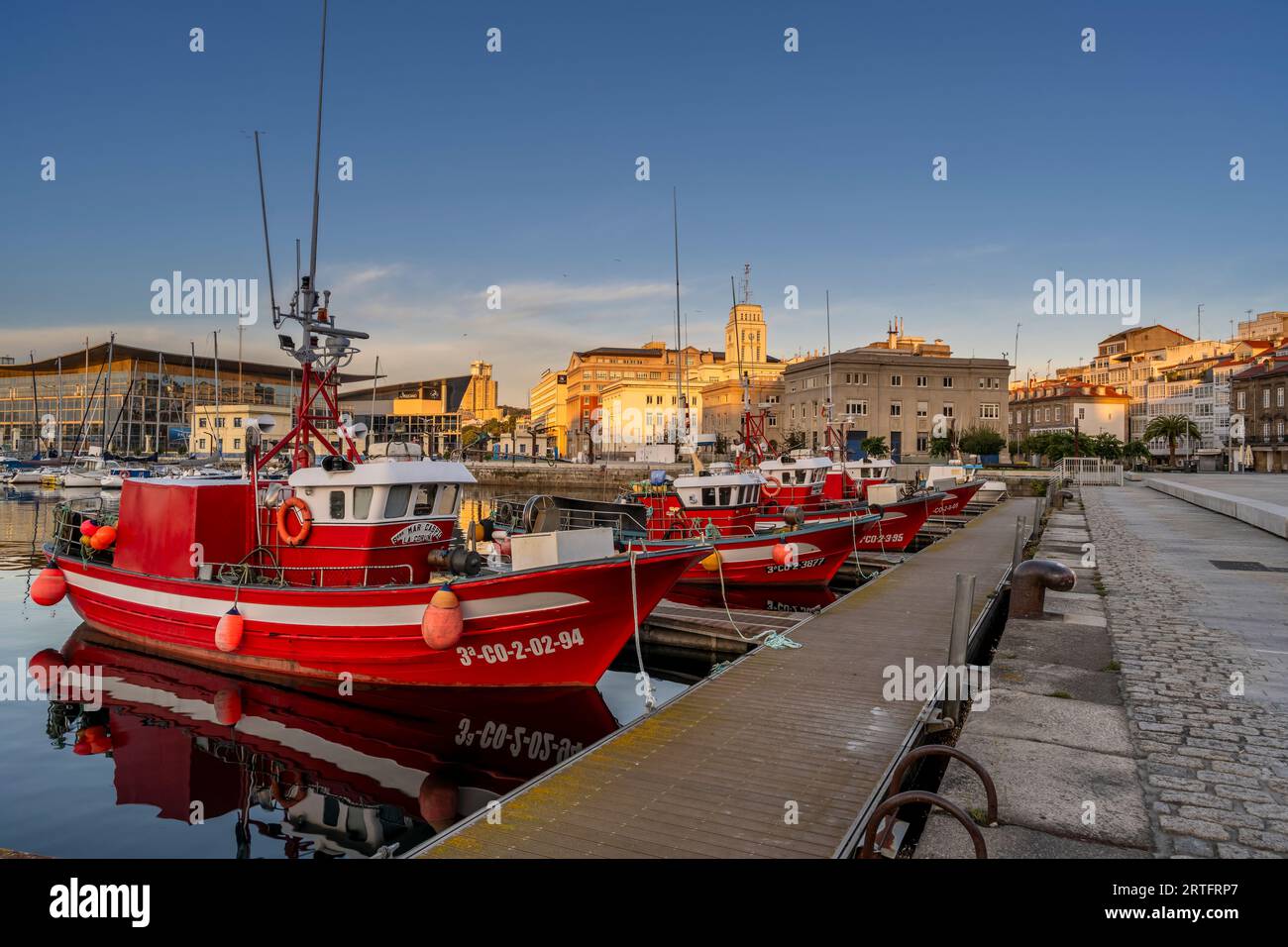 Harbour, A Coruna, Galicia, Spain Stock Photo
