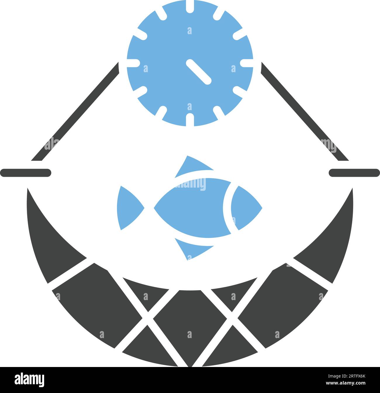 Overfishing Icon Image. Stock Vector