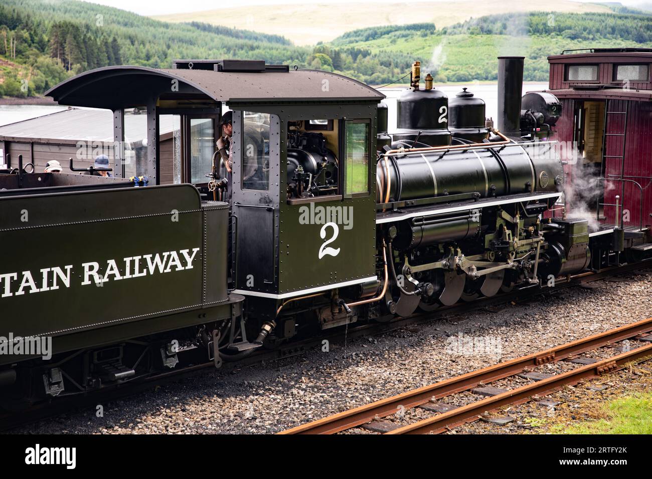 Brecon Mountain Railway Stock Photo
