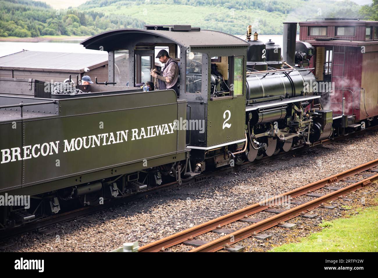 Brecon Mountain Railway Stock Photo
