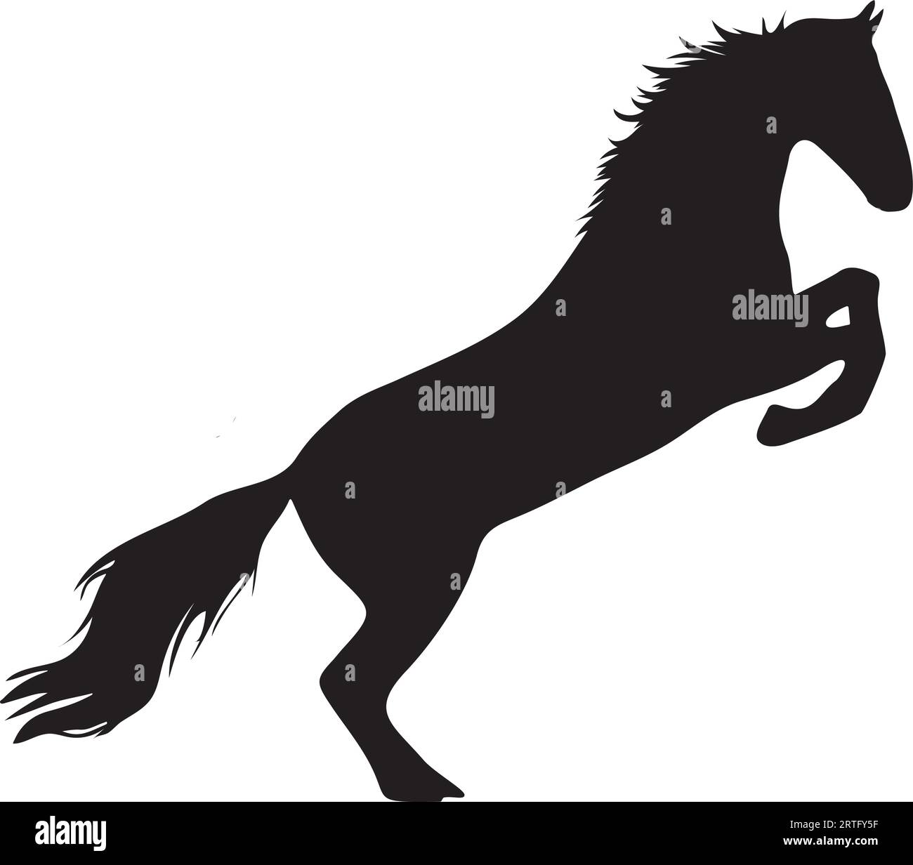 Free horse silhouette or vector Stock Vector