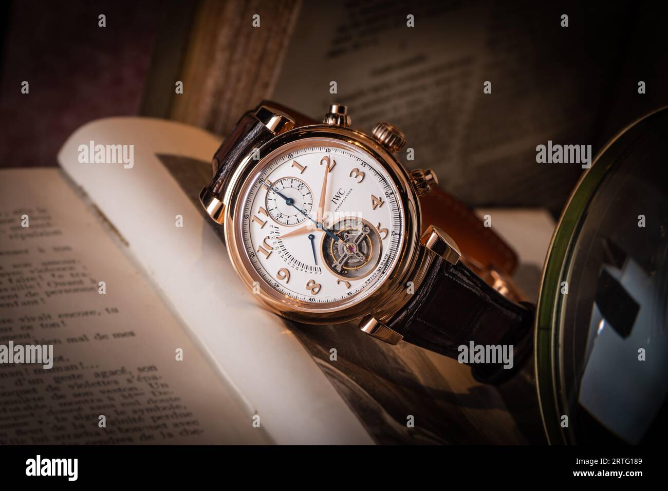 IWC Da Vinci Tourbillon Retrograde IW393101 Stock Photo