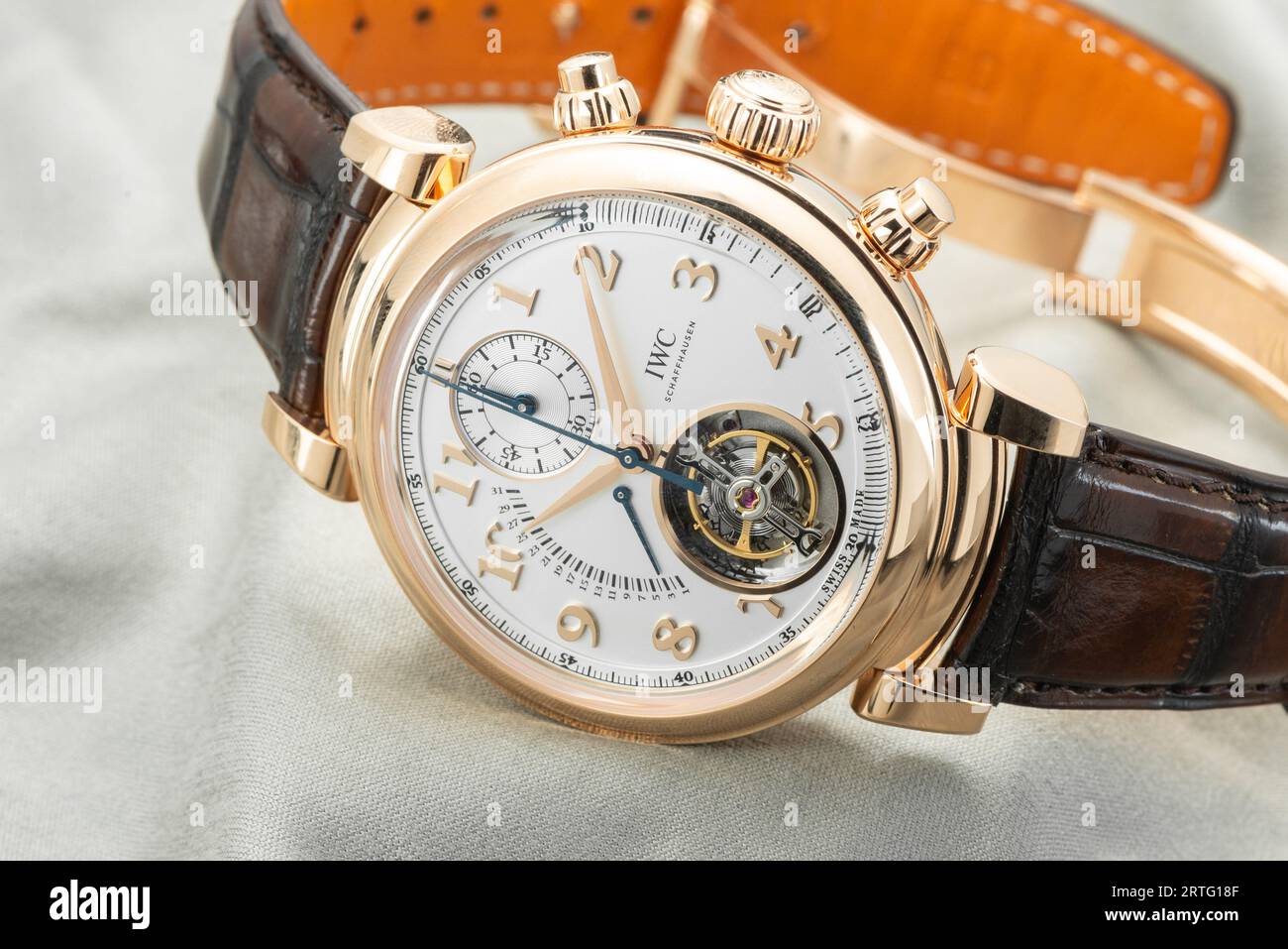 IWC Da Vinci Tourbillon Retrograde IW393101 Stock Photo Alamy