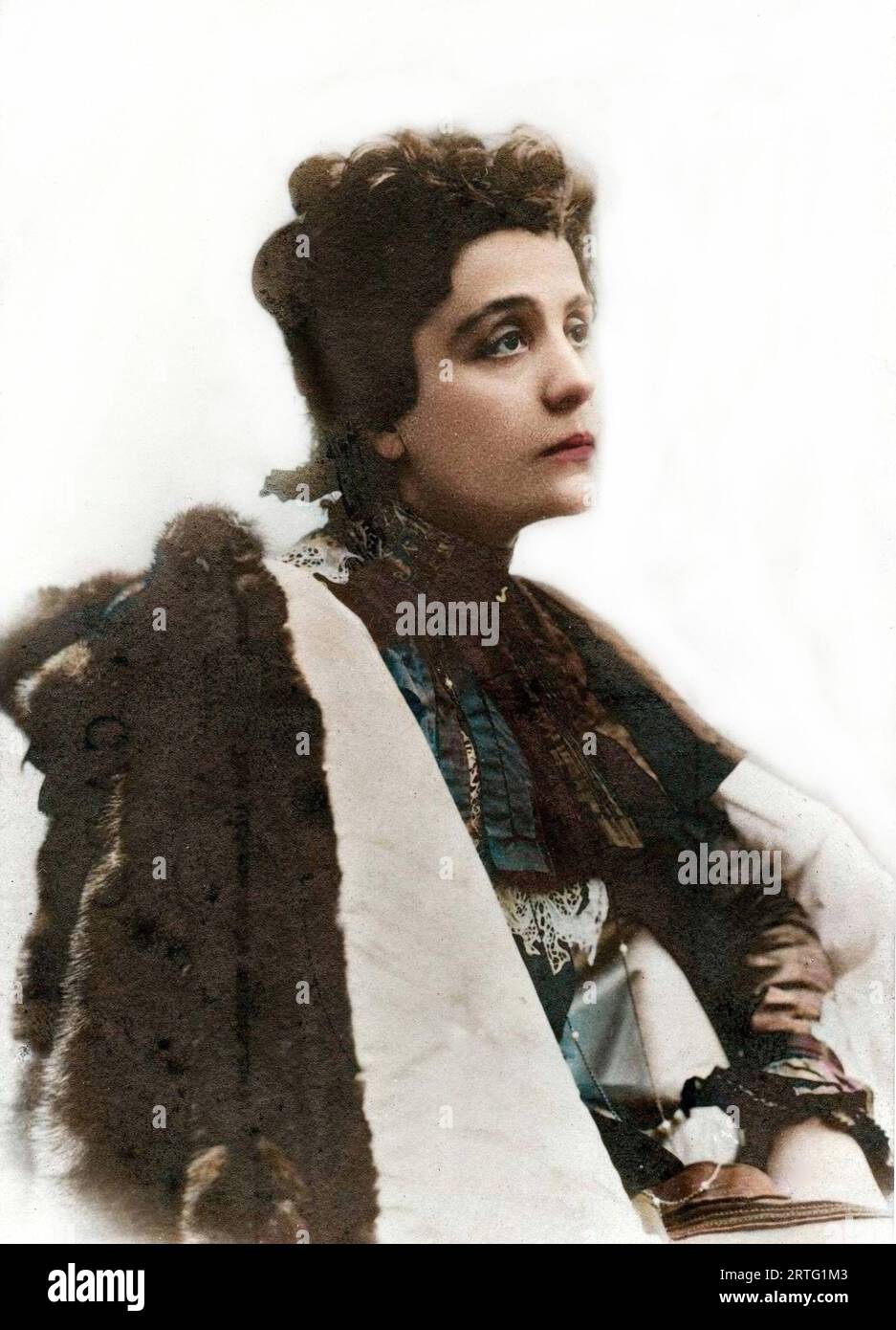 Portrait of Eleonora Duse (1858-1924), known as 'La Duse'- Early 20th century. Stock Photo