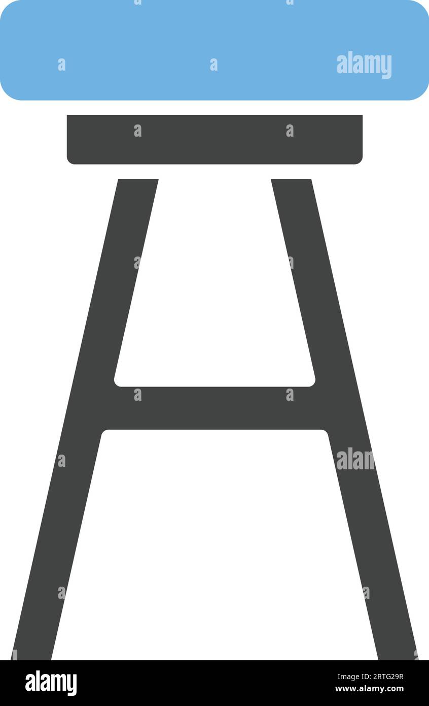 Stool Icon Image. Stock Vector
