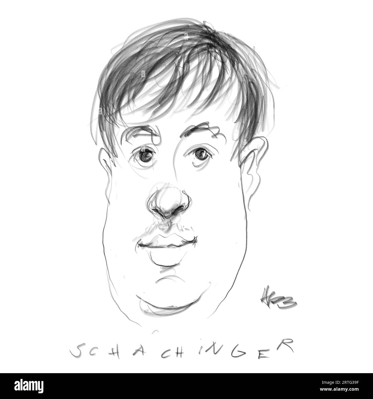 Portrait of the Author Schachinger Stock Photo