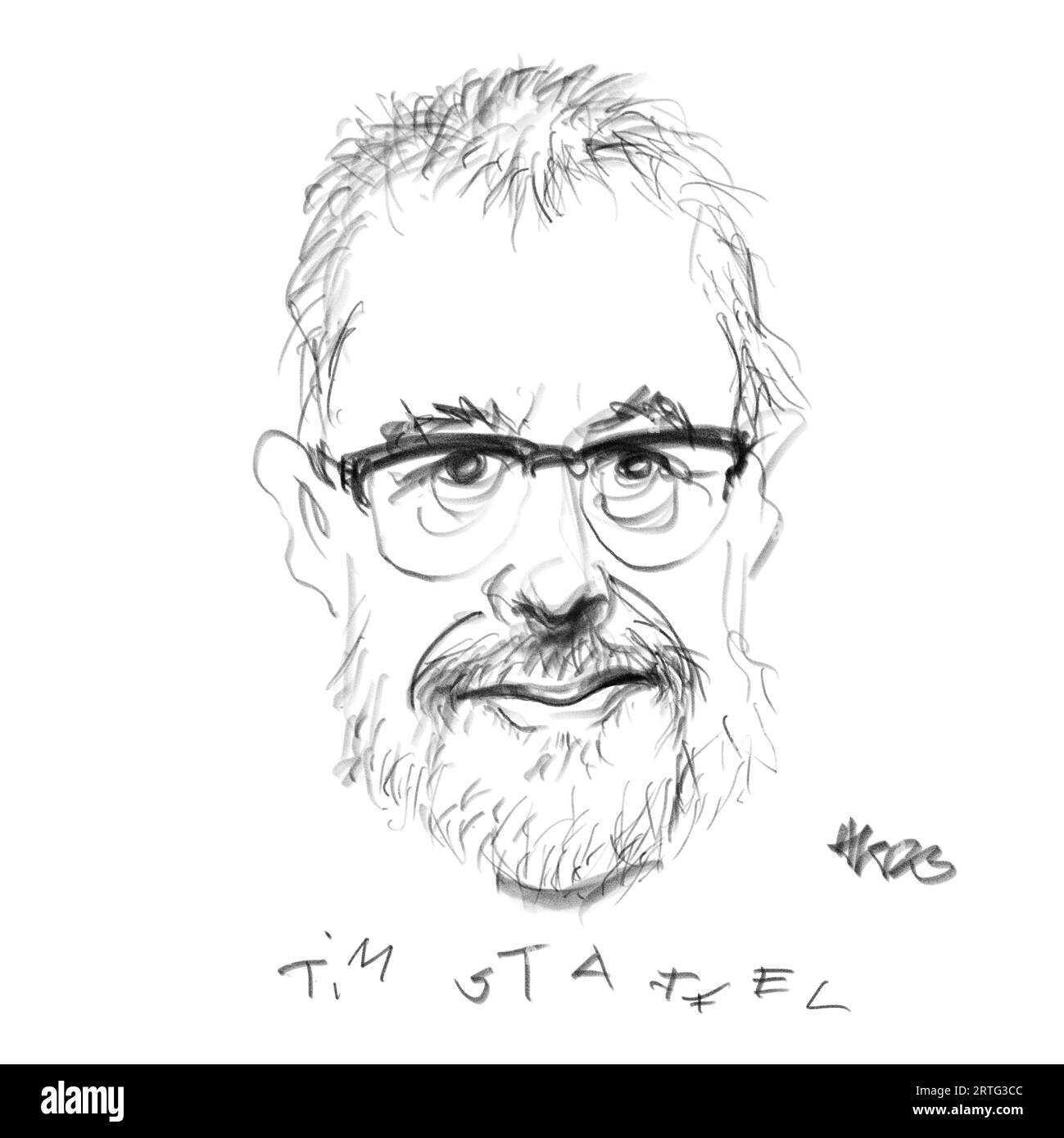 Portrait of the Author Tim Staffel Stock Photo