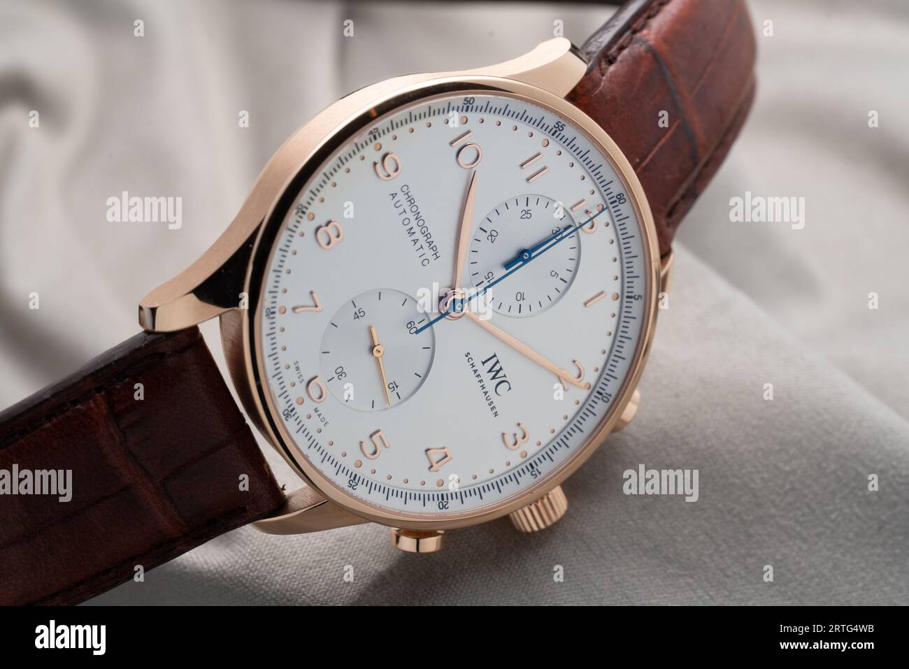 IWC Portugieser Chronograph IW37161X Stock Photo - Alamy