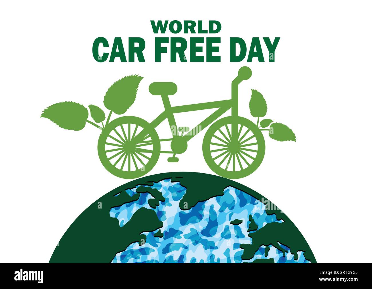 World Car Free day. Holiday concept. Template for background, banner
