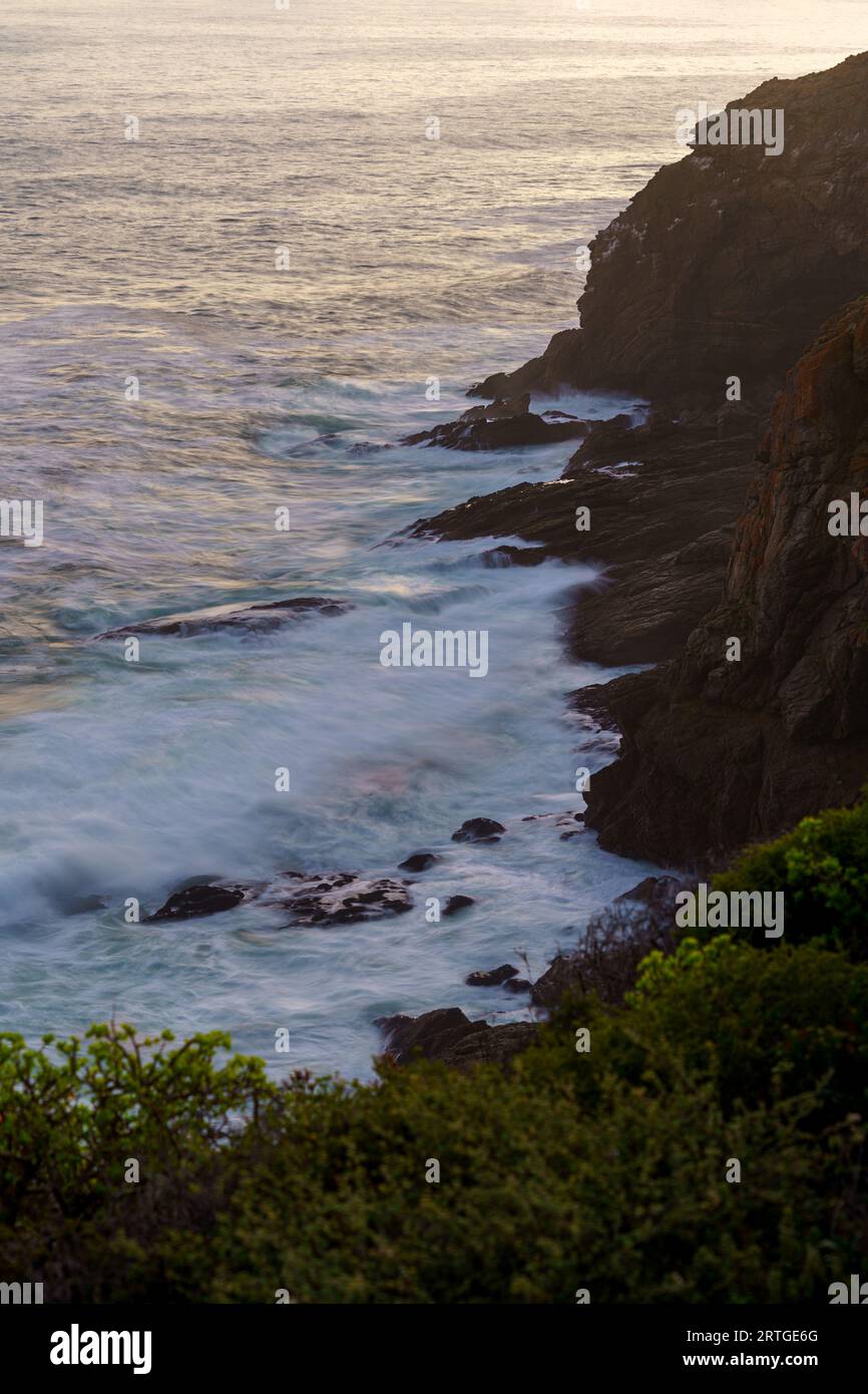 cliff edge at ocean cliff edge at dramatic dusk dawn sunrise sunset