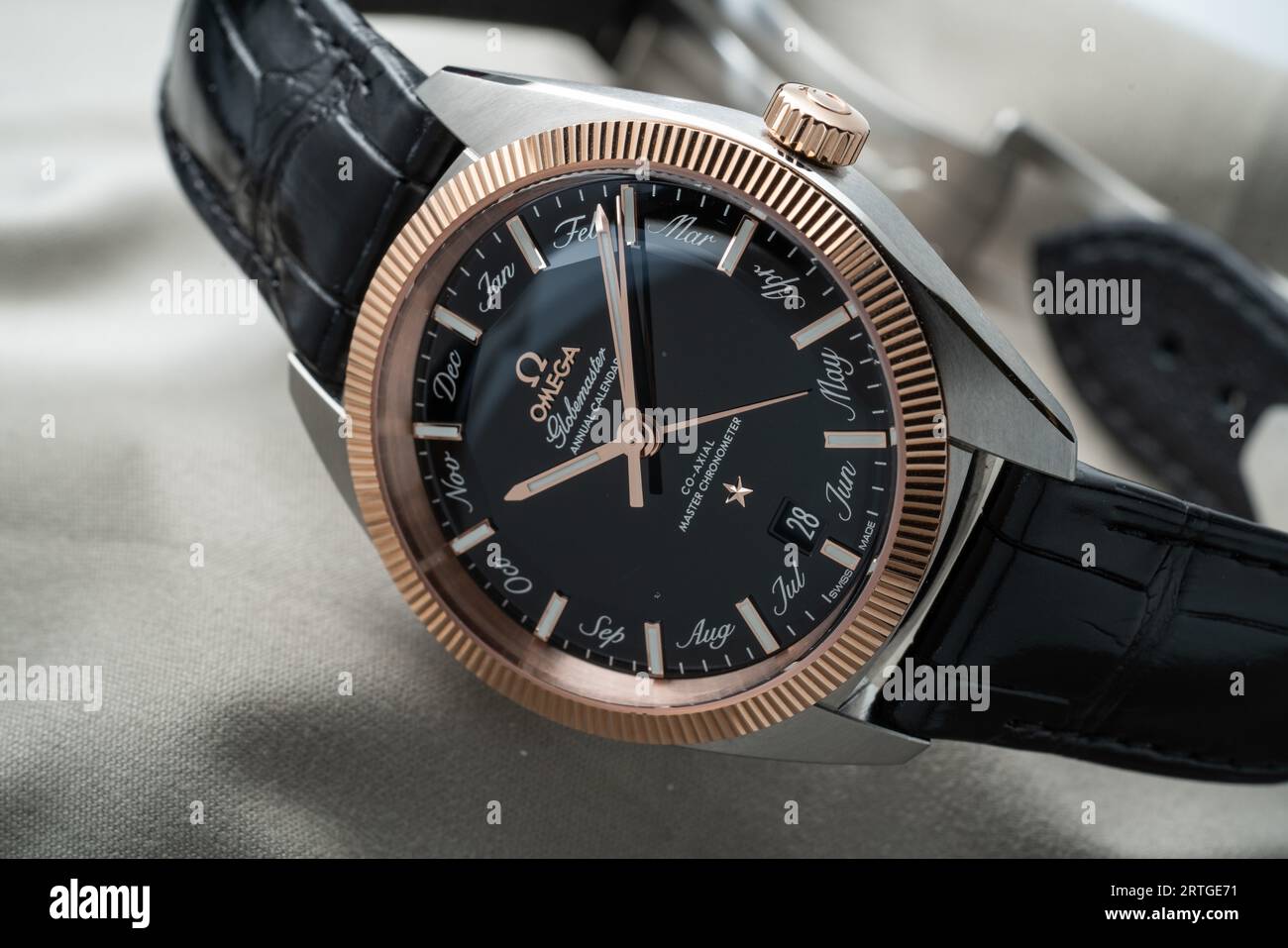 Omega Globemaster Annual Calendar models Stock Photo - Alamy