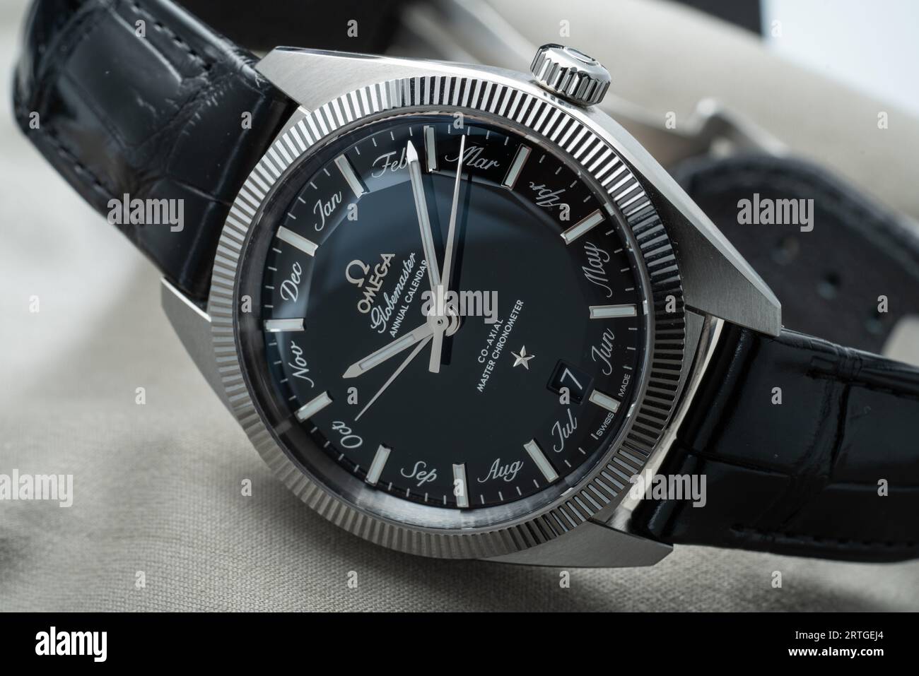 Omega Globemaster Annual Calendar models Stock Photo Alamy Omega Globemaster Annual Calendar models Stock Photo Alamy