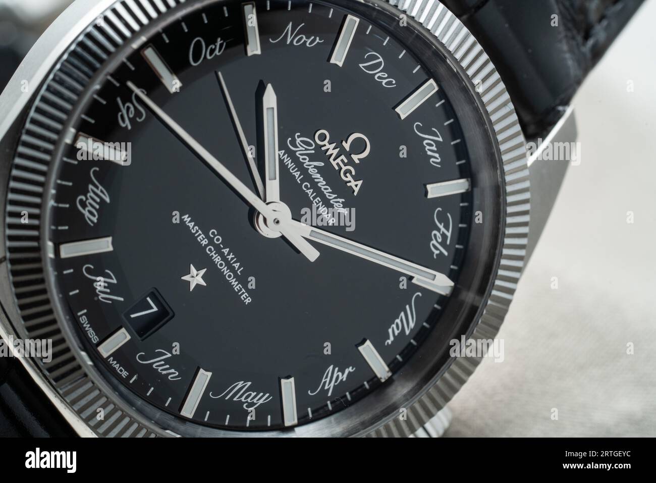 Omega Globemaster Annual Calendar models Stock Photo - Alamy