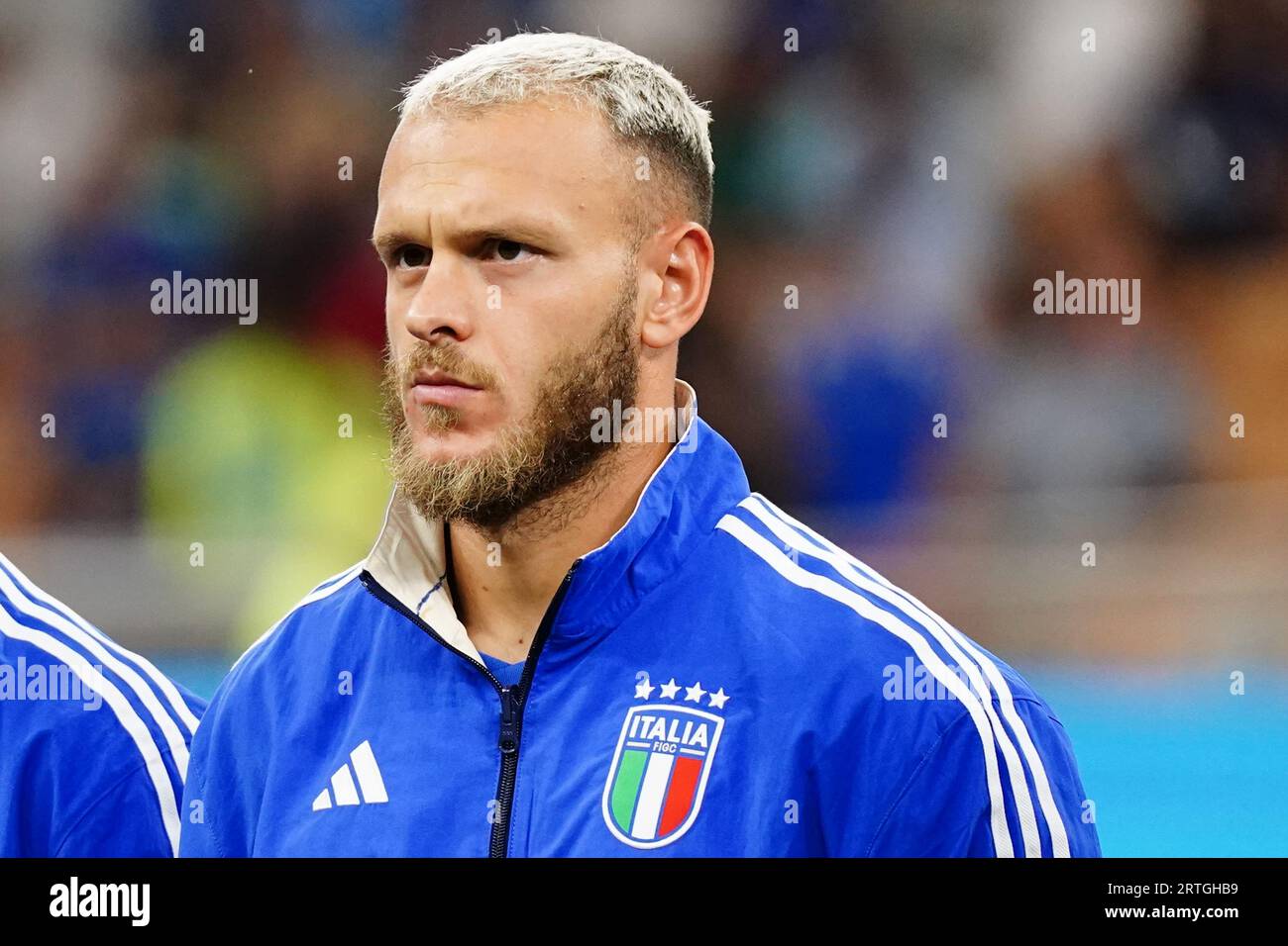 Milan, Italy - September 12, 2023, Federico Dimarco (Italy) during the UEFA  Euro 2024, European Qualifiers, Group C football match between Italy and  Ukraine on September 12, 2023 at San Siro stadium