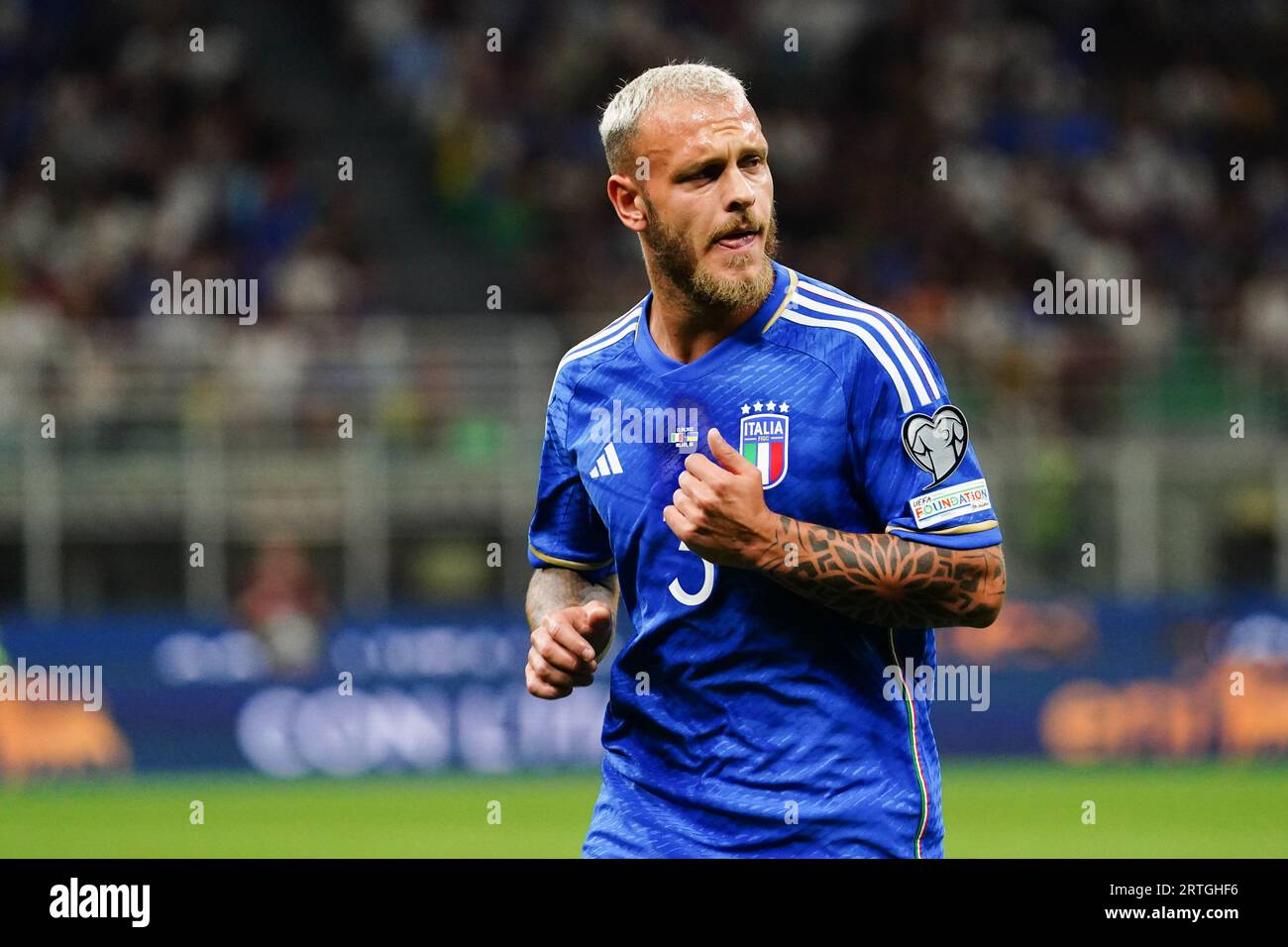 Milan, Italy - September 12, 2023, Federico Dimarco (Italy) during the UEFA  Euro 2024, European Qualifiers, Group C football match between Italy and  Ukraine on September 12, 2023 at San Siro stadium