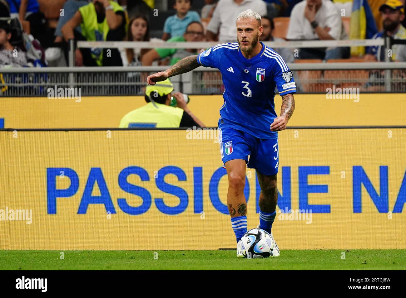 Milan, Italy - September 12, 2023, Federico Dimarco (Italy) during the UEFA  Euro 2024, European Qualifiers, Group C football match between Italy and  Ukraine on September 12, 2023 at San Siro stadium