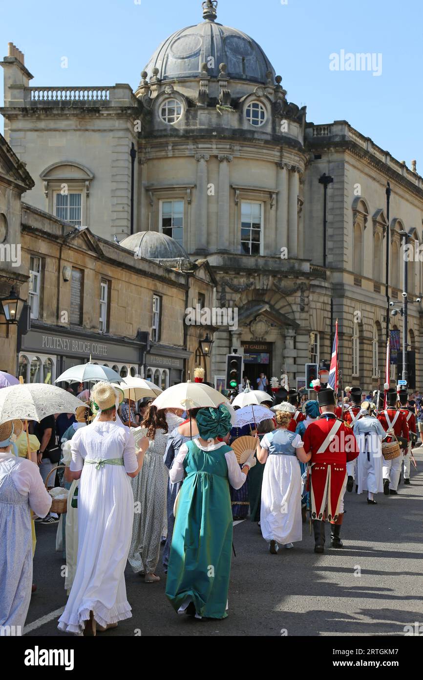 Grand Regency Costumed Promenade, Pulteney Bridge, Jane Austen Festival