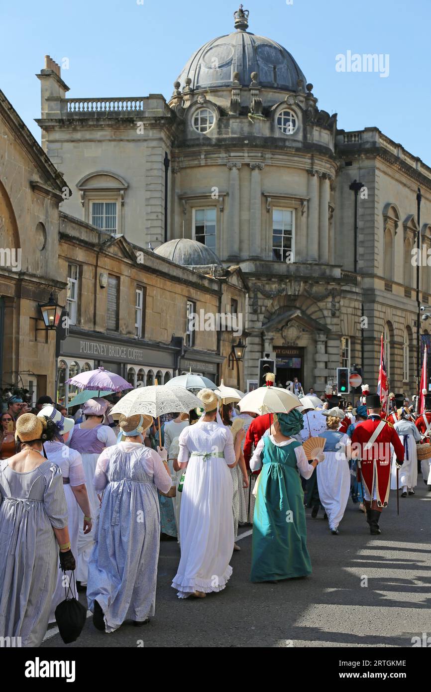 Grand Regency Costumed Promenade, Pulteney Bridge, Jane Austen Festival