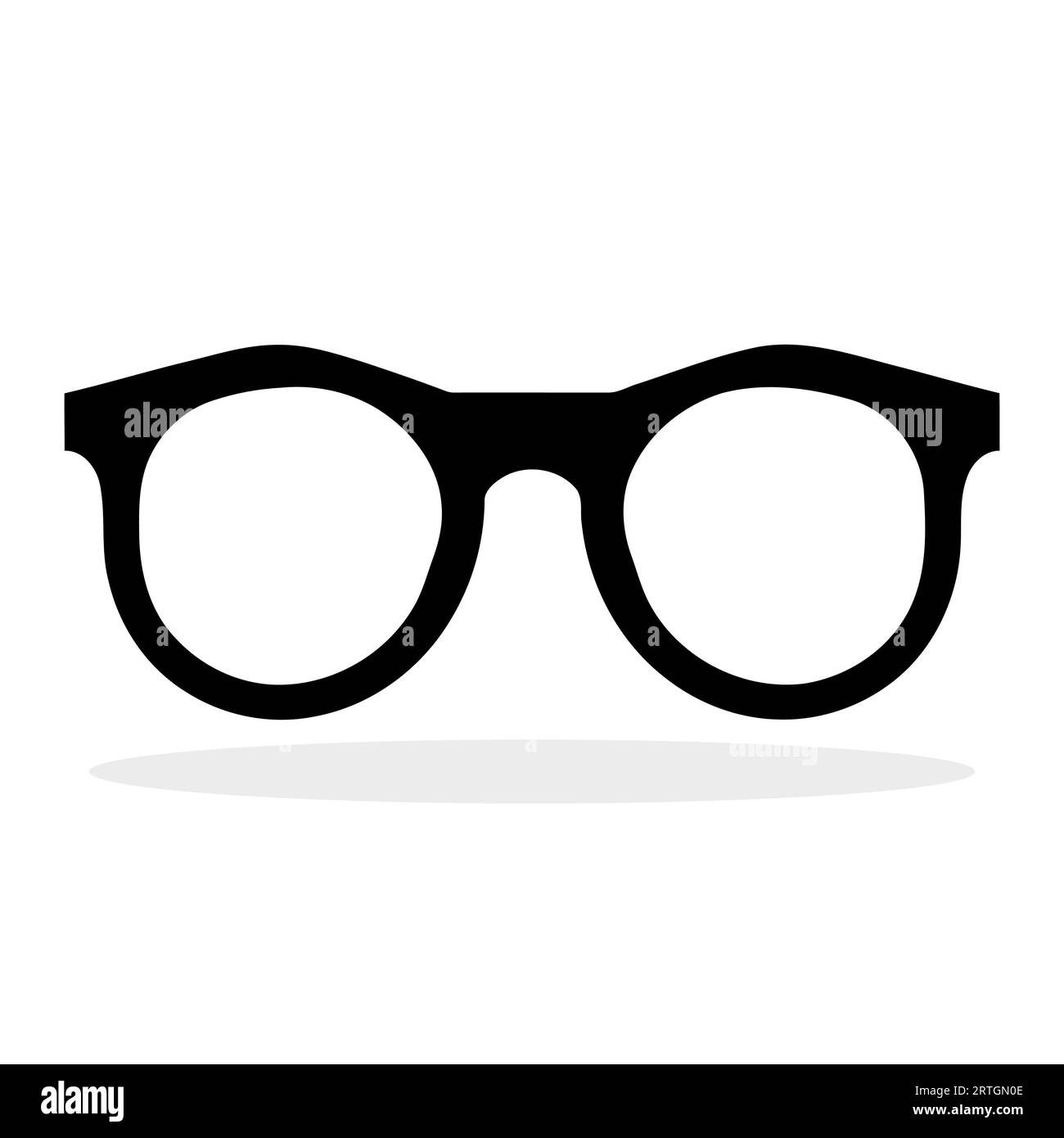 Glasses black icon. Black sunglasses silhouette isolated. Vector ...