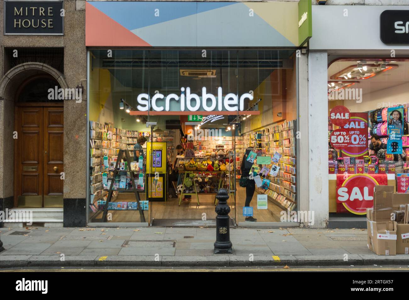 Scribbler shop front on King's Road, Chelsea, London, SW3, England, U.K. Stock Photo
