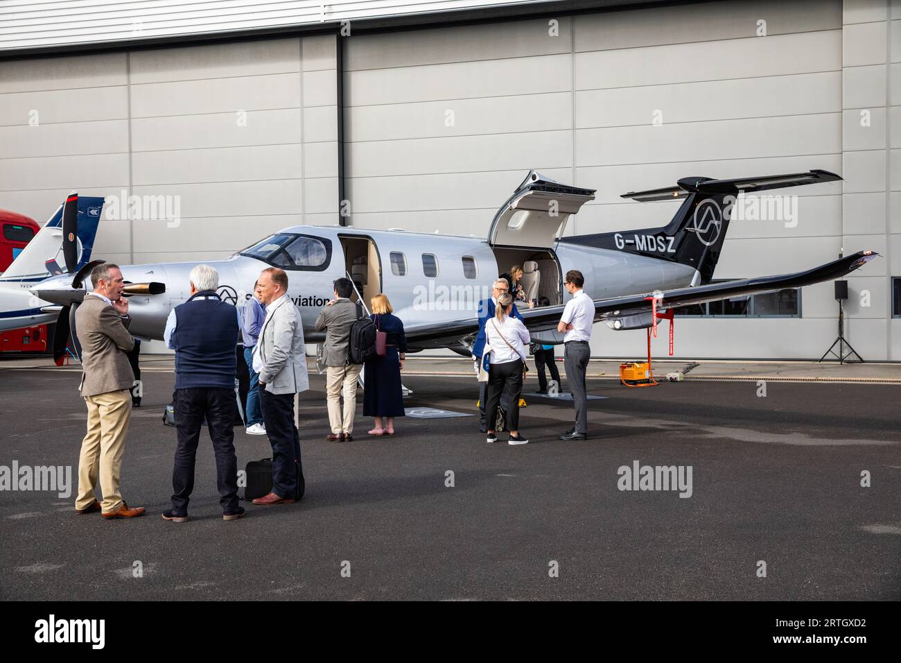 Air Charter Expo 2023 at London Biggin Hill Airport Stock Photo - Alamy