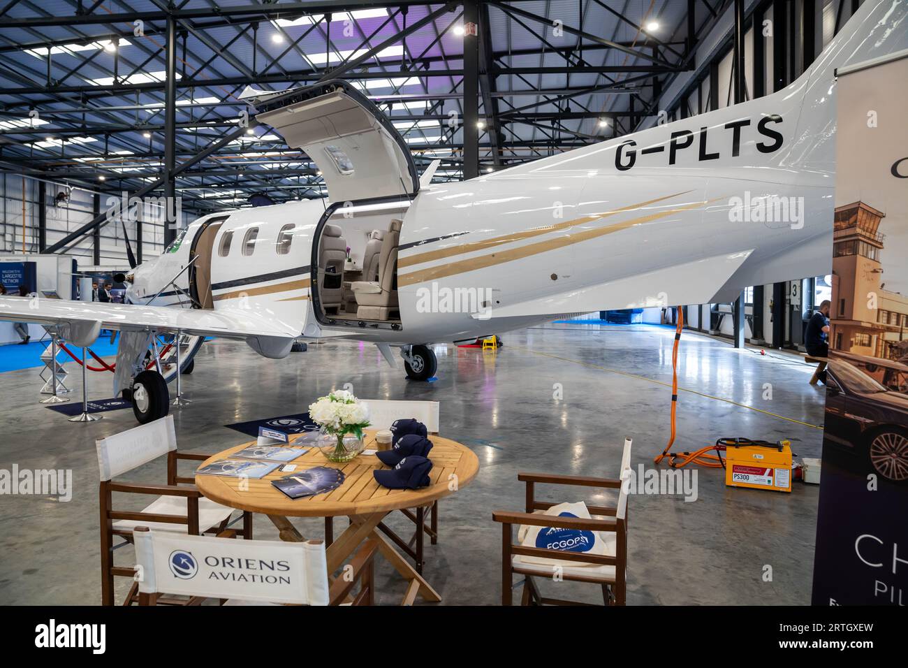 Air Charter Expo 2023 at London Biggin Hill Airport Stock Photo - Alamy