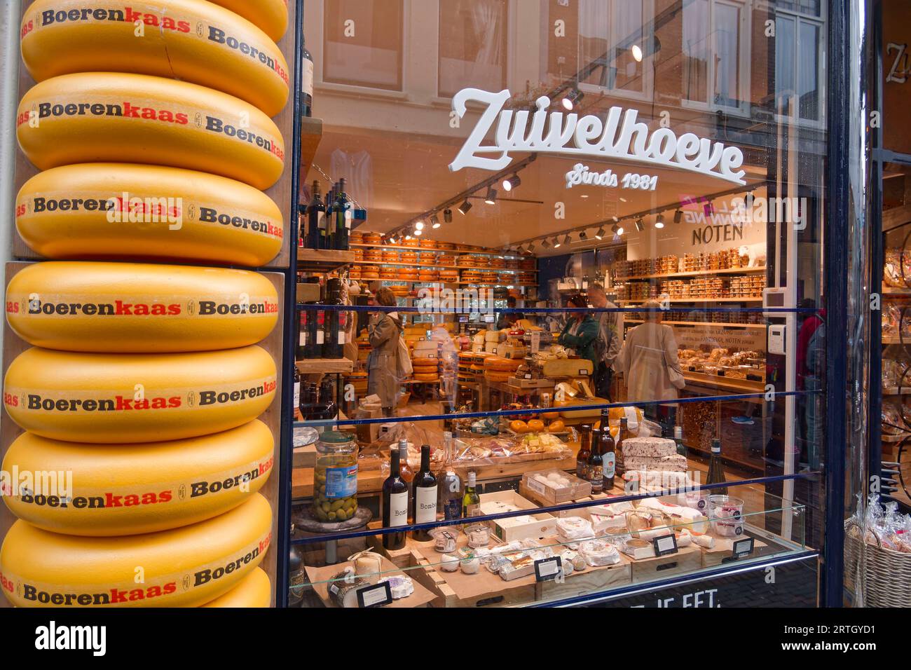 Käseladen Zuivelhoeve in Utrecht, Holland, Niederlande, Europa Stock Photo