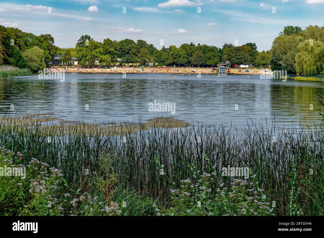 Strandbad Orankesee, Hohenschönhausen, Lichtenberg, Berlin , Deutschland, Sommer in Berlin, Stock Photo