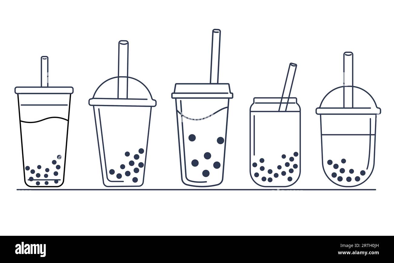 BUBBLE TEA Cup Icon On Beige Background Vector Set Stock Vector Image bubble-tea-cup-icon-on-beige-background-vector-set-stock-vector-image