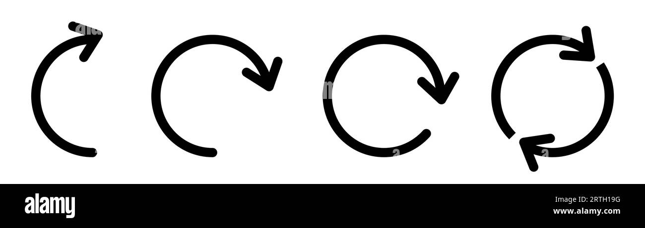 Loop arrow Cut Out Stock Images & Pictures - Alamy