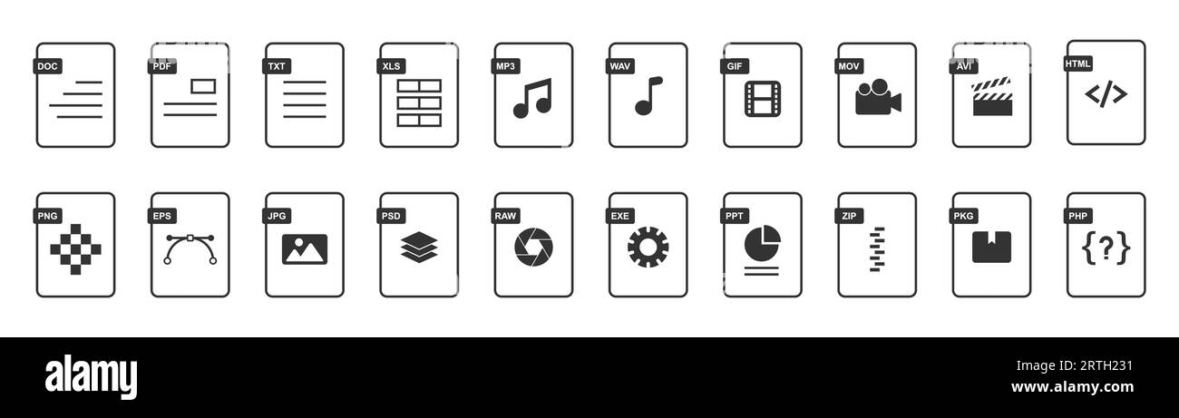 Extension Gif Document Icon Outline Style Stock Vector by ©iconfinder  459486430