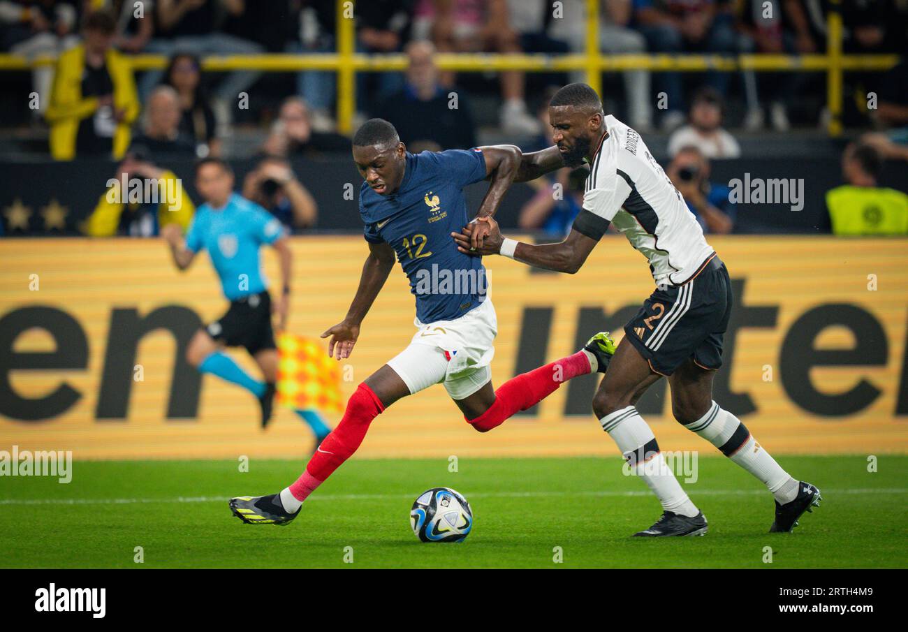 Dortmund, Germany. 12th Sep 2023. Randal Kolo Muani (FRA), Antonio