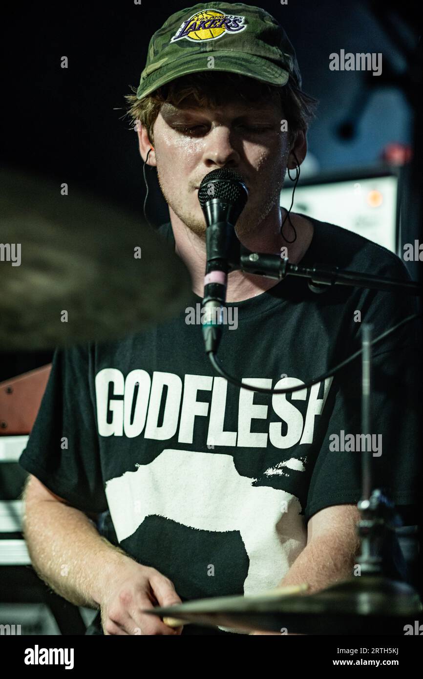 Copenhagen, Denmark. 12th Sep, 2023. The English postpunk band Squid