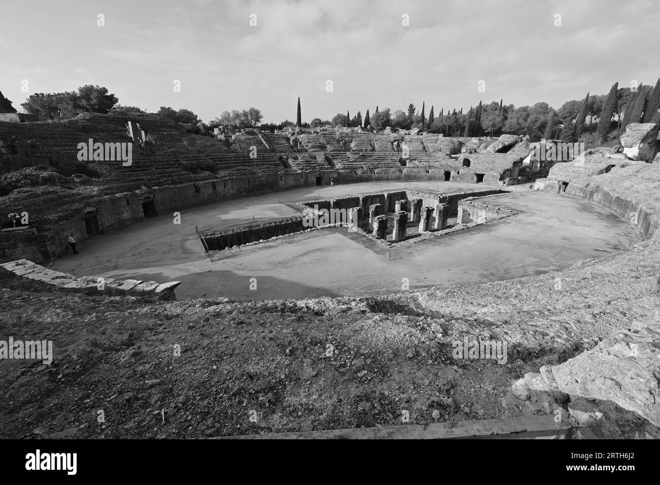 Amphitheatre steps Black and White Stock Photos & Images - Alamy