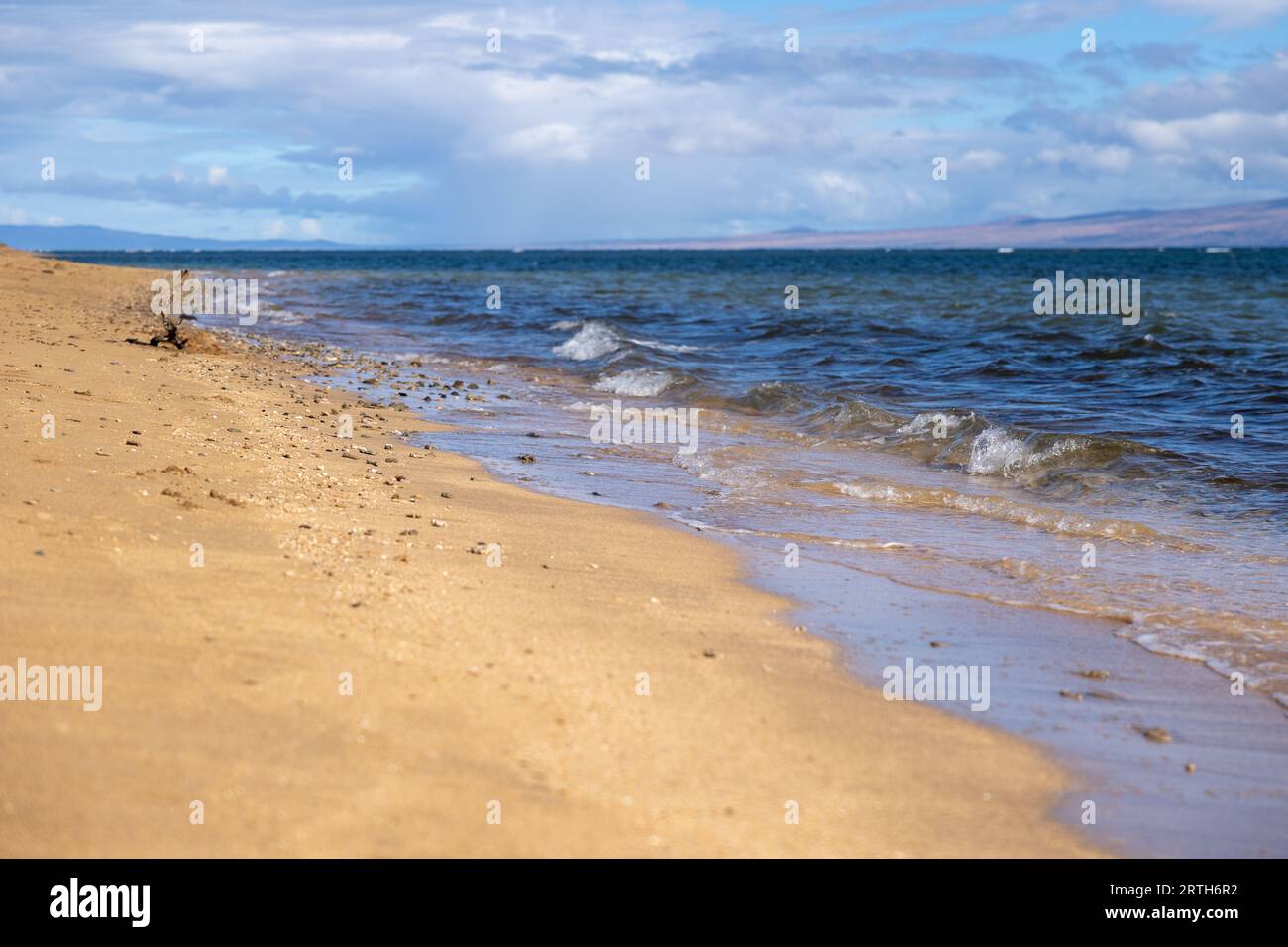 Shipwreck Beach, Lanai, Hawaii Stock Photo