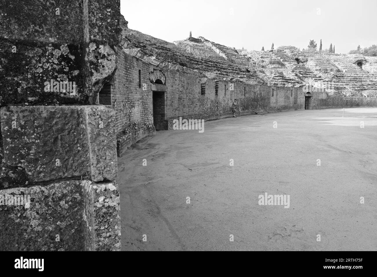 Amphitheatre steps Black and White Stock Photos & Images - Alamy